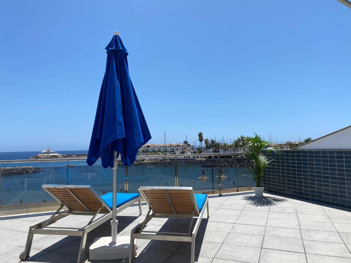 Billy'S Beachfront Apartment With Pool Access Puerto De Mogan Zewnętrze zdjęcie